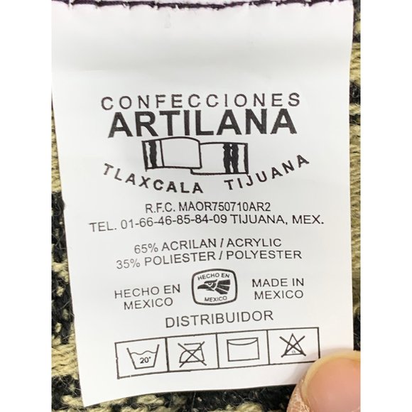 Mexicana Artilana Frida Poncho Jurongo Gaban Cape Cover NWOT 6485 OS - Picture 5 of 9